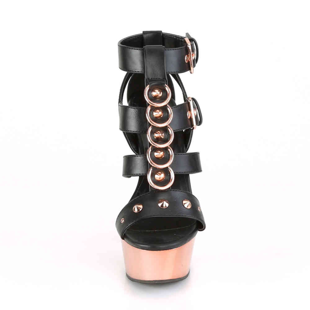 Pleaser - DELIGHT658 High heels - Black/Pink